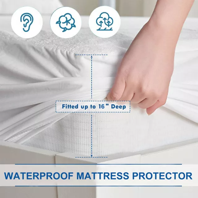 All Size Fully Fitted Non Woven Waterproof Mattress Protector Pillow Protection