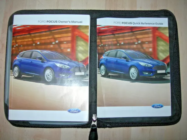 Ford Focus Owners Manual + Quick Reference Guide + Wallet 2014 - 2018.