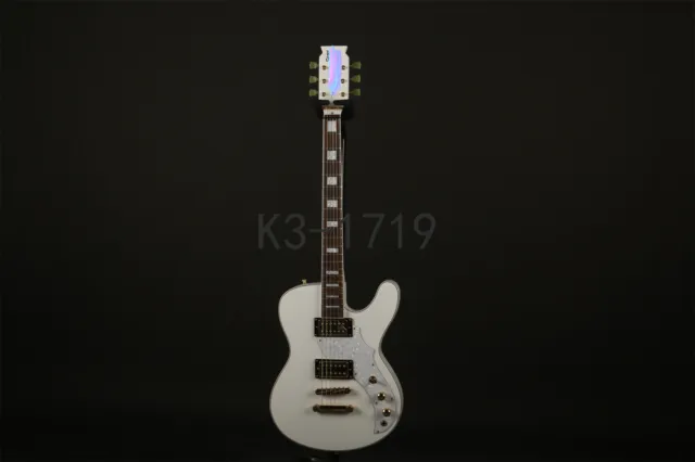 Custom TL White Electric Guitar Maple Neck HH Pickups Rosewood Fretboard Solid