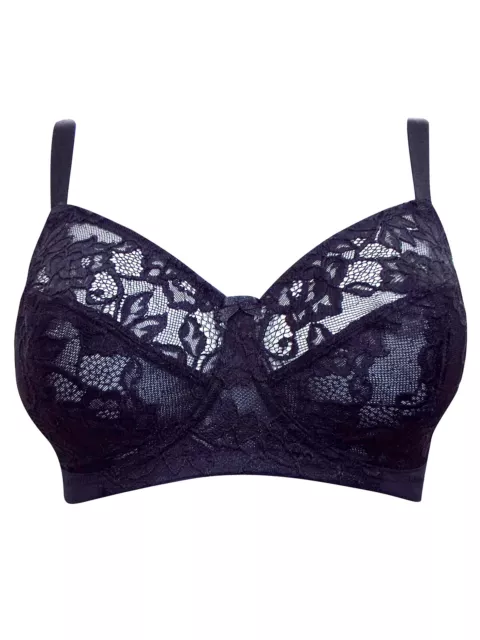 BLACK M&S ALLOVER Non-Padded Lace Full Cup Bra Size 34 to 38 B C D £9.99 -  PicClick UK
