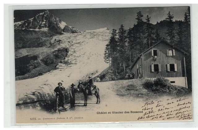 74 Chamonix #13106 Chalet And Glacier Of Bossons No. 5173