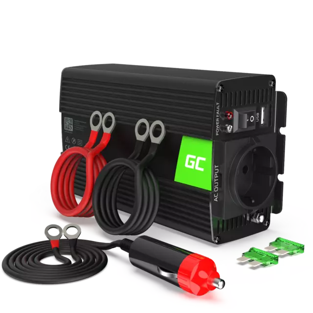 GC® Inverter 300W 600W 24V 220V Convertitore Potenza Sinusoidale Modificata USB