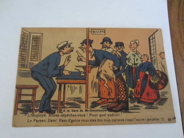 carte postale ancienne fantaisie