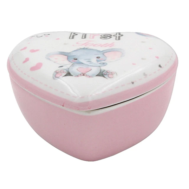 Bird and Ellie Baby Ceramic 1st Curl Trinket Box Gift - Girl