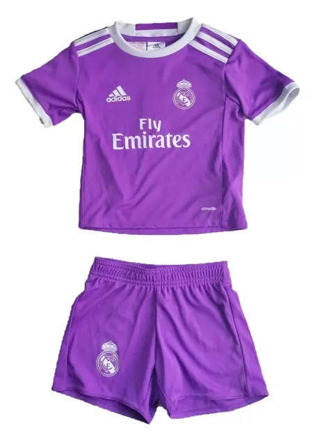 adidas Real Madrid Kinder Mini Kit Set Fussball  Set 2 Teilig AI5165 NEU