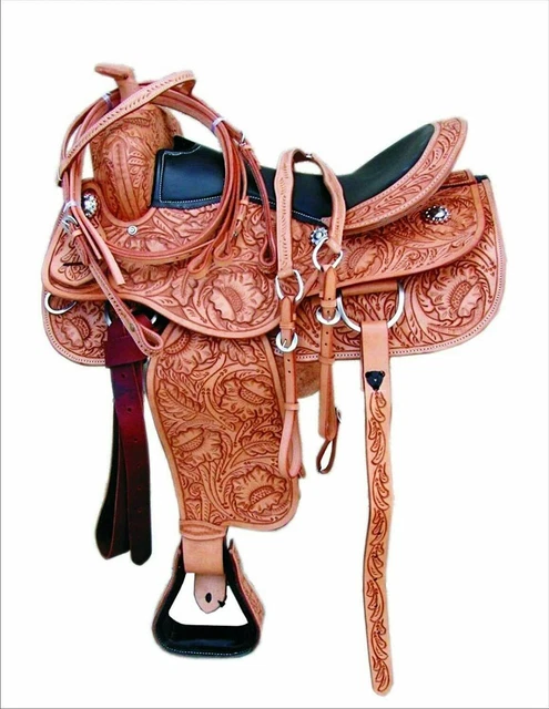 Tachuela de silla de montar de caballo para adultos Western Pleasure Trail...