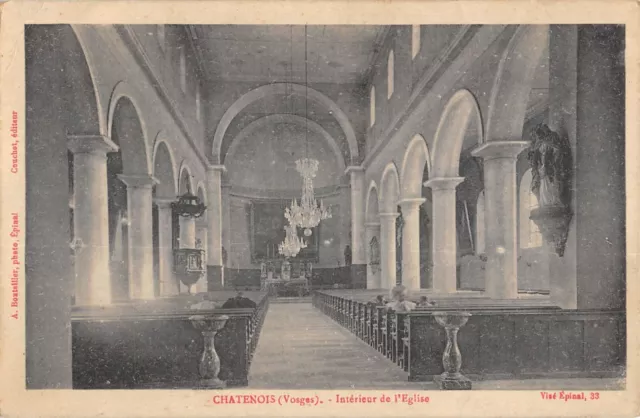 Cpa 88 Chatenois Interieur Eglise