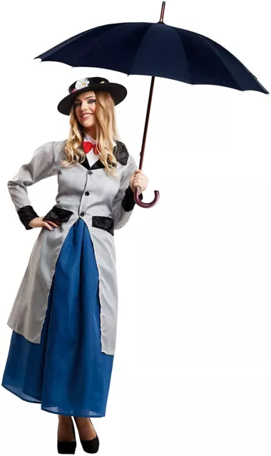 MY OTHER ME Costume Carnevale Mary Poppins M/L Donna Travestimento