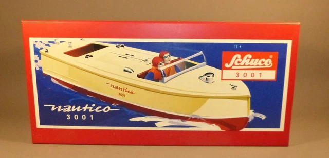 Schuco - dar cuerda a lancha rápida Nautico 3001 - 1990-1999 - Alemania