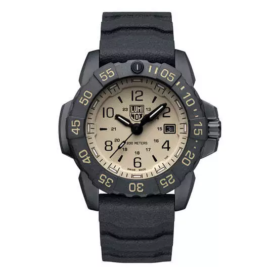 Luminox Navy SEAL ST Steel Ivory Dial Rubber Band Men's Watch XS.3251.CB.SET.NSF