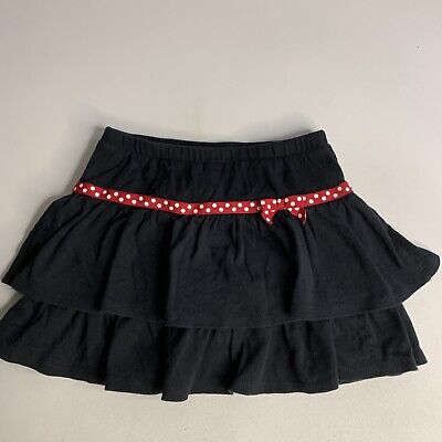 Gymboree Girls Skorts Skirt Ruffles Red Polka Dot Trim Size 5