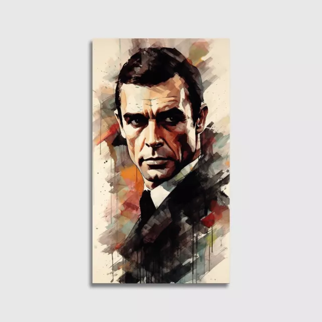 James Bond Wandbild XXL Canvas Leinwand Poster Acrylglas Wohnzimmer Pop Art