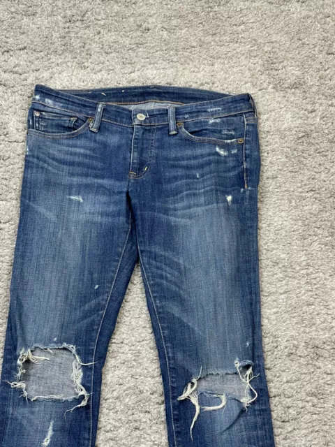 Denim Supply Jeans Womens 28x32 Skinny Distressed Ralph Lauren Stretch Low Rise 2