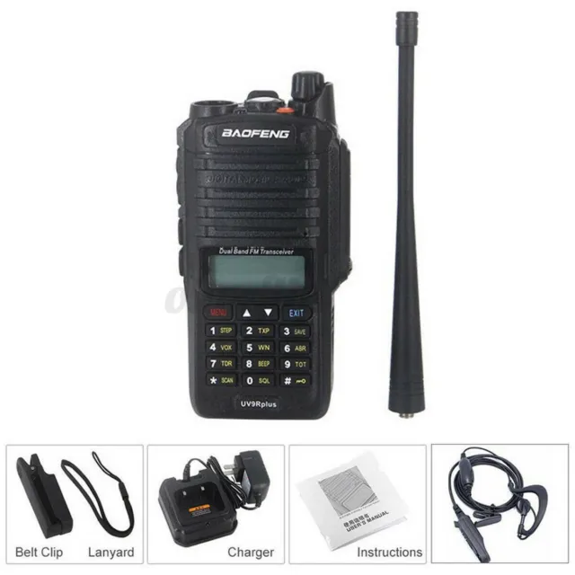 BAOFENG UV-9R Plus Zwei-Wege-Funk-Dualband-Walkie-Talkie-FM-Transceiver IP67