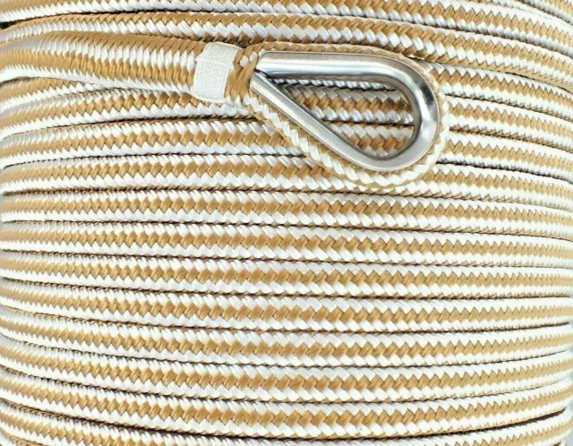 8mm x 100M Double Braid Nylon Anchor Rope Super Strong Great for Drum Winches