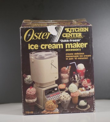 vintage 1985 oster designer ice cream maker accessory
