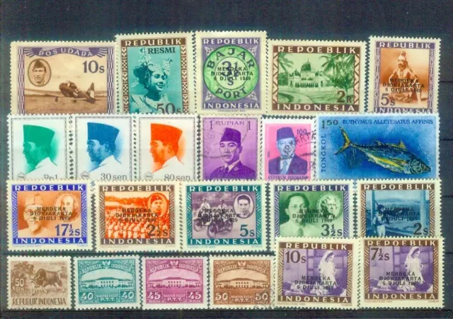 Lot Briefmarken aus Indonesien