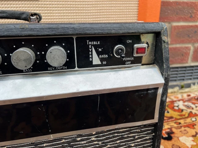 Vintage 1969 Selmer Treble N Bass 50 Hall Ventil Gitarrenverstärkerkopf *1960er Jahre* 4