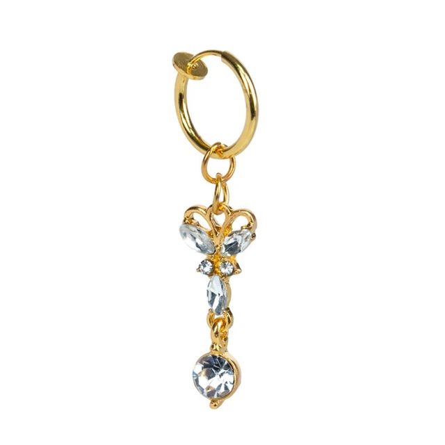 steel with pearls Zircon Heart-shaped Belly button ring Belly Button Nail