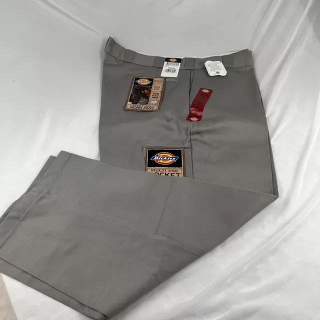 Dickies Double Knee, Loose Fit Work Pants. Gray. Size 46x30. New With Tags