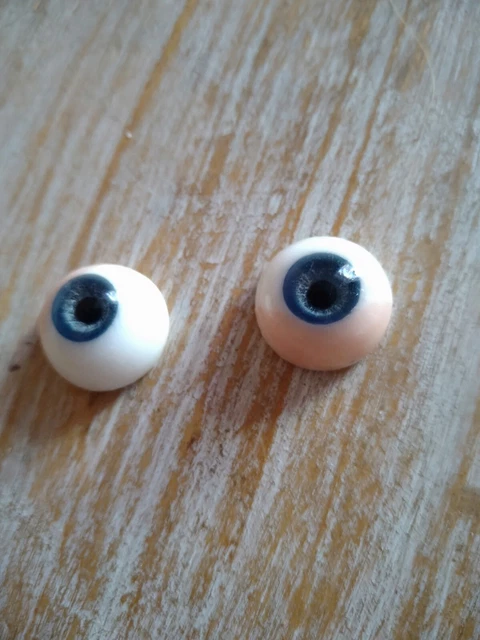 Superbe paire d'yeux en sulfure  de poupée ancienne Jumeau ou autre