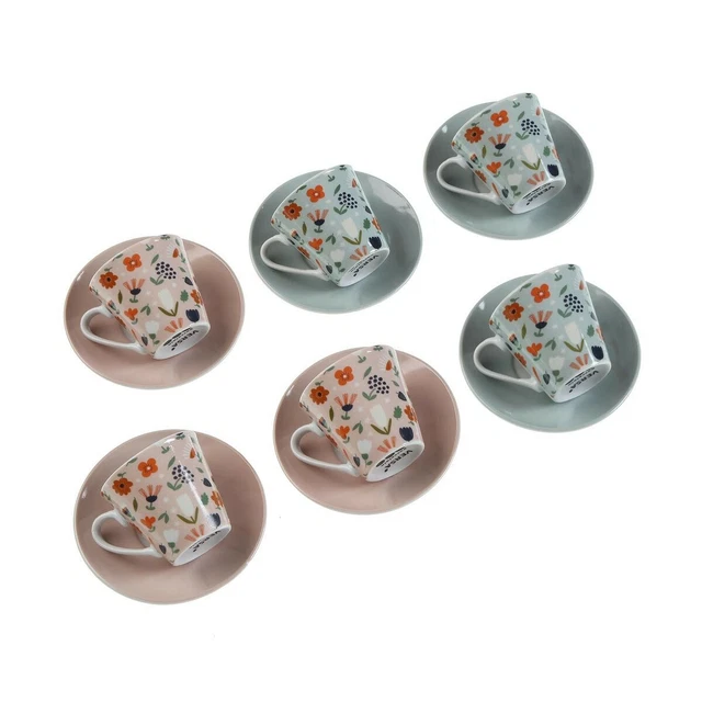 Vancasso Lot de 6 Grandes Tasses à Café en Porcelaine