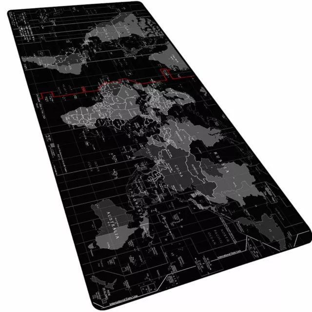 80X30CM große Größe rutschfest Weltkarte Mousepad Geschwindigkeit Gaming Mauspad Matte Blatt