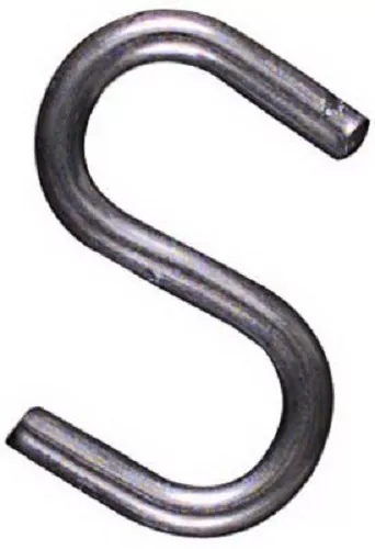 (100) National Mfg  N121-566 1" Heavy Zinc Plated Open S Hooks in Bulk