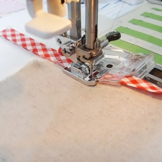 Snap On Adjustable Bias Tape Binding Foot Brother Sewing Machine 