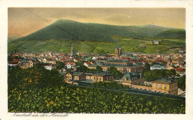 AK Neustadt an der Haardt Weinstraße 1926 Ortsansicht Bahnhof Bahn / Landau