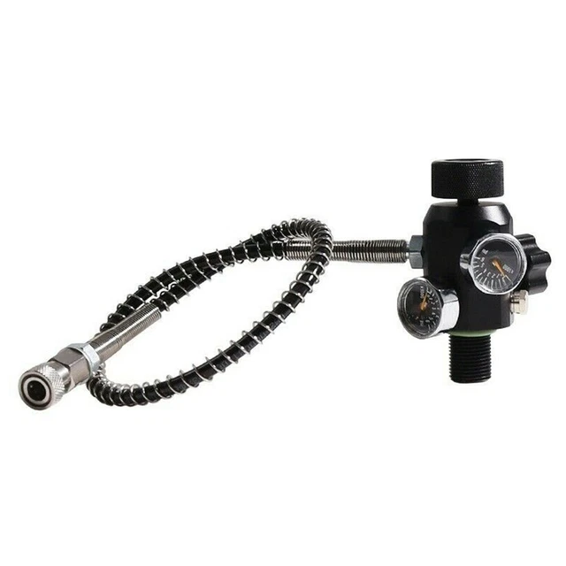 Tuyau PCP Haute Pression 4500 PSI - Acier Inoxydable 36 Pouces - Raccords Rapides Mâle/femelle - Pour Station De Remplissage HPA