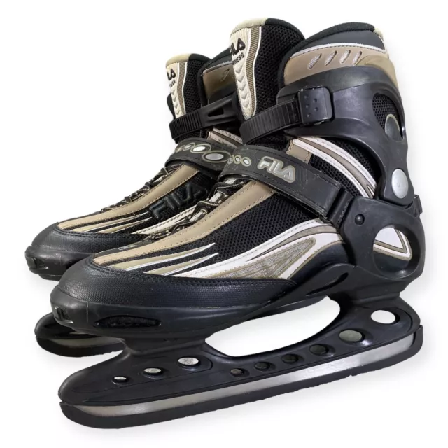 Fila Mens Ice Hockey Skates Primo Super Fit Black Gold Womens Unisex EU 44 UK 10