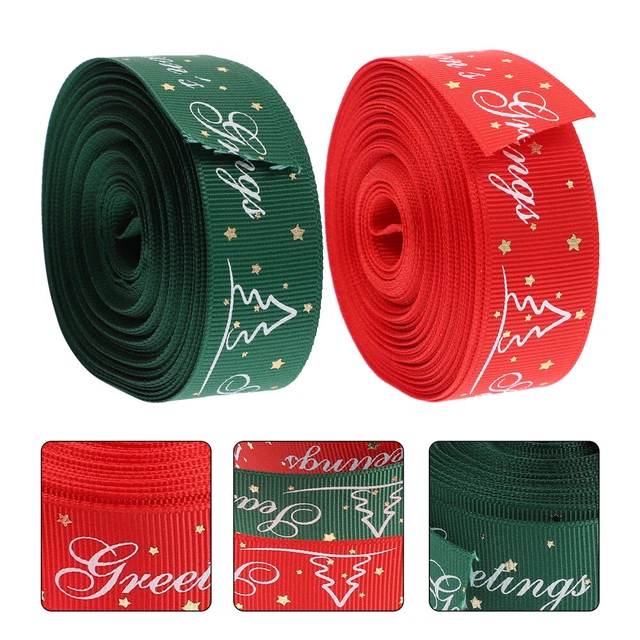 2 rollen von Weihnachten Geschenk Band Urlaub Haar Bögen Band