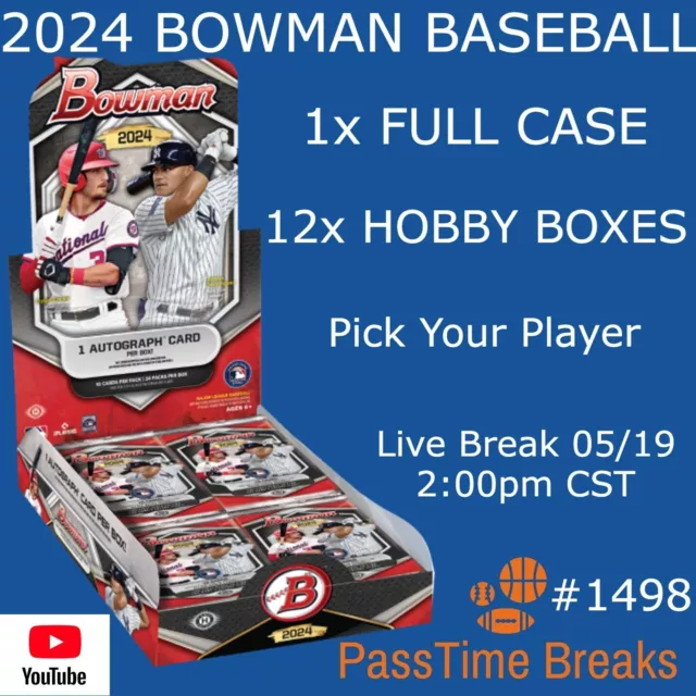 YOEILIN CESPEDES 2024 BOWMAN BASEBALL 1x Case 12x Hobby Box PLAYER