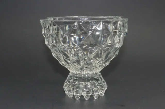 Cut Glass Small Candy Nut Dish Bowl 4.5" Round