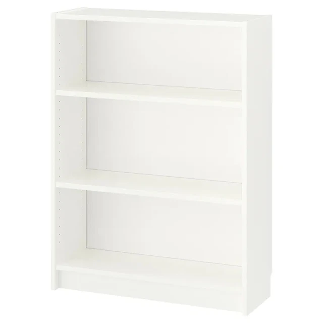 IKEA BOOKCASE FREE Standing 3 Trier Book Storage Stand 106cm Tall White