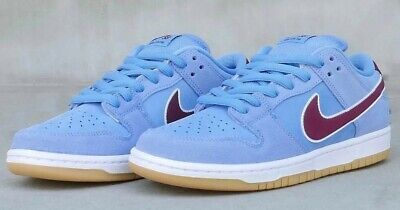 DQ4040-400 NIKE SB Dunk Low Pro "Phillies/Valor Blue and Team Maroon