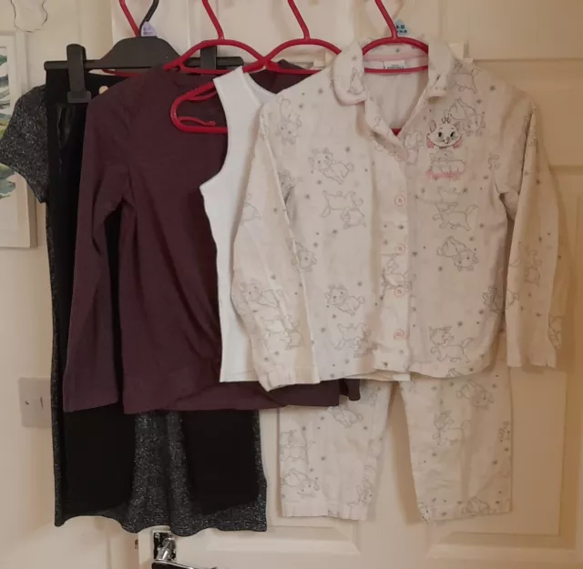 NEXT RIVER ISLAND DISNEY Girls Age 7-8 Set Full Outfit Mixed Clothes Bundle Used