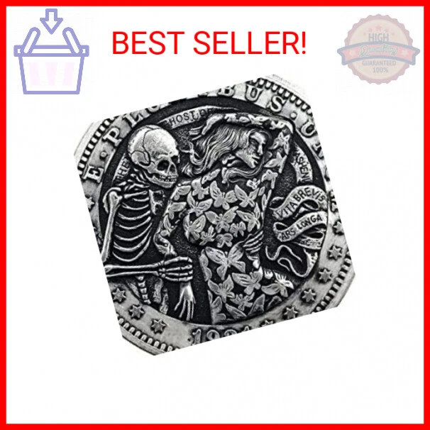Legendary Skull Butterfly HOBO Nickel Antique Silver Plating Collection Satan