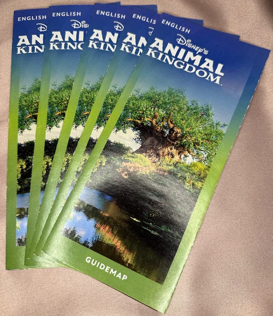 NEW 2023 ANIMAL KINGDOM Walt Disney World Guide Map in English $1.99 ...