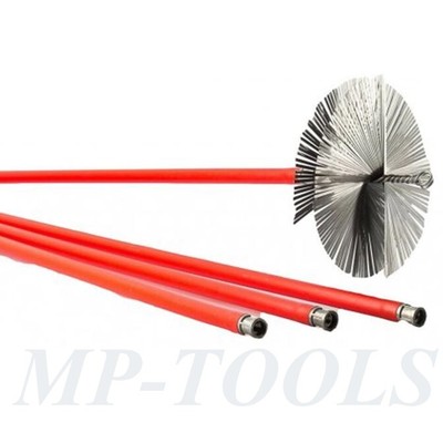 asta scovolo scovoli 100 cm per pulizia canna fumaria tubi camino stufa 