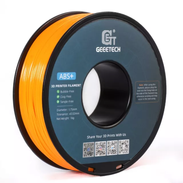 Geeetech de la impresora Filamento 3D ABS naranja 1,75mm 1kg ABS + consumibles