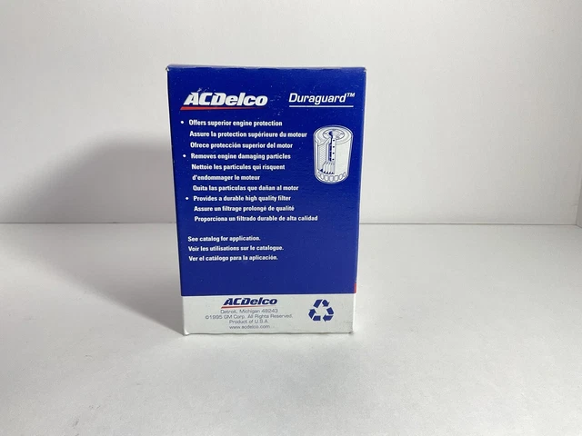 GENUINE AC DELCO Duraguard PF52 Engine Oil Filter NOS #19210286 Set of ...