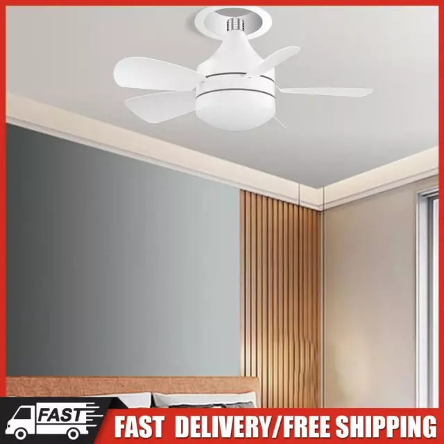 Ceiling Fan with LED Light Dimmable White Ceiling Fan Timing for Bedroom Hallway