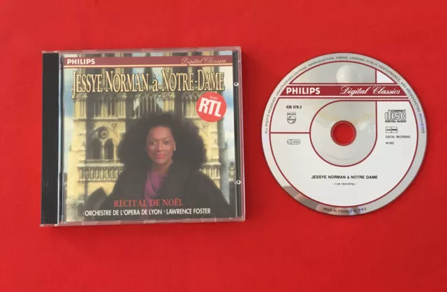 Jessye Norman À Notre Dame Paris 1992 Philips 438078-2 Très Bon État Cd