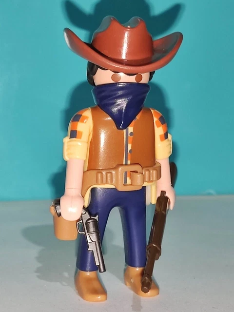 Lot De 2 Personnages Playmobil Bandits / Hors-la-loi Western - Occasion