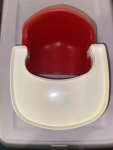 AMERICAN GIRL Bitty Baby Booster Seat Chair red Feeding Tray