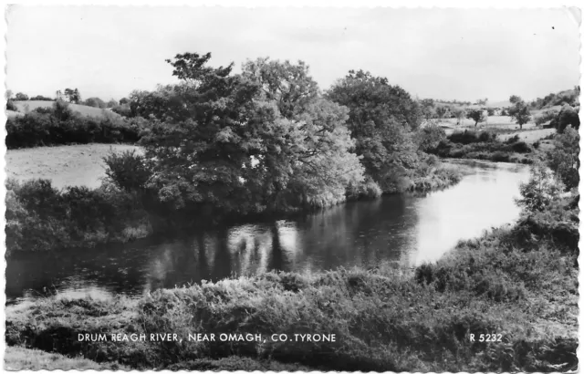 Omagh Drum Reagh River Valentines R. 5232 posted 1963