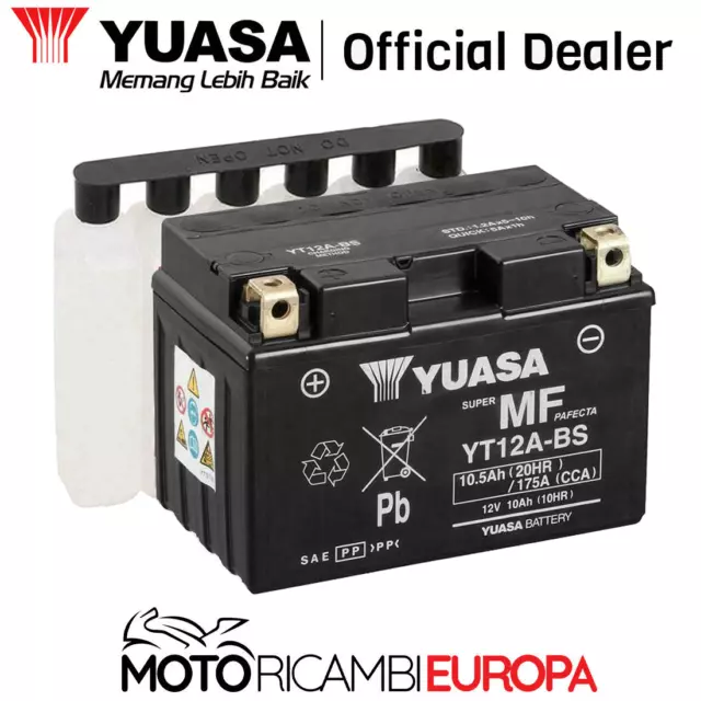 Batteria Yuasa Yt12A-Bs Per Benelli Tornado Tre Le, Rs 900 2000 - 2003