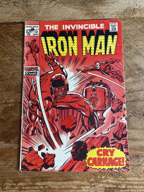 INVINCIBLE IRON MAN #13 MARVEL COMICS 1969 2nd Appearance of the Controller S